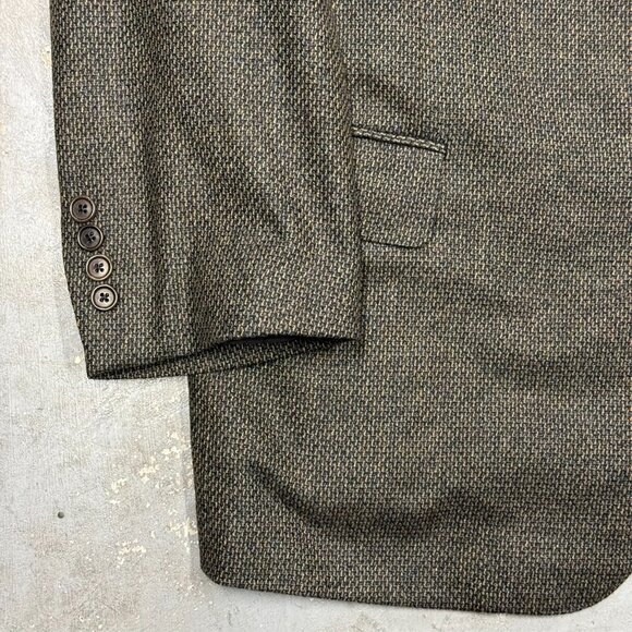 Samuelsohn Wool Cashmere Blazer Textured Brown Sport Coat Canada 48 R - Picture 3 of 8